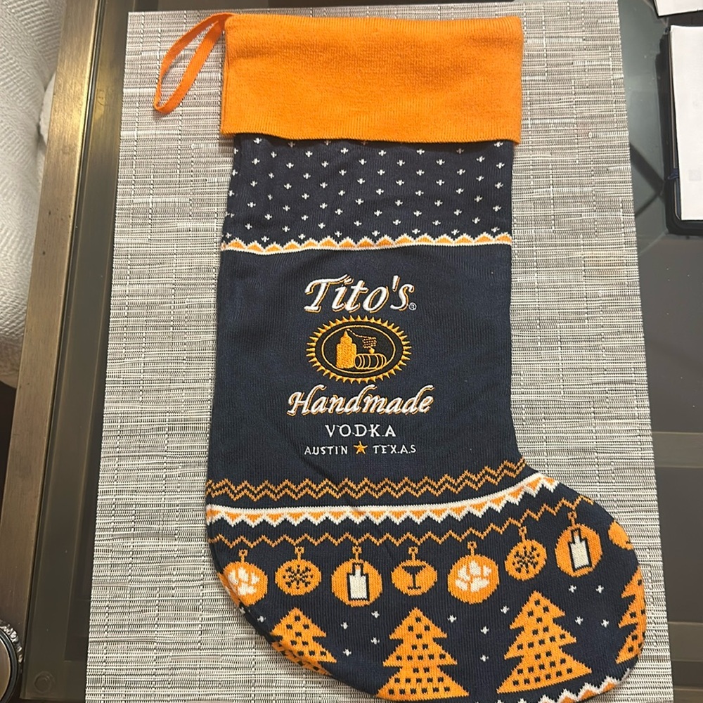 NWOT Tito's Vodka Holiday Stocking